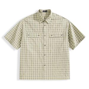 Мужская рубашка Casual Comfortable в клетку PEACEBIRD MEN, светло-желтый 1