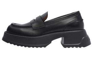 Слипоны на платформе женские MARNI, черные