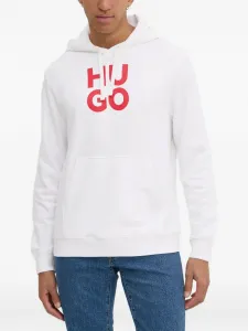 Худи с логотипом Hugo, белый
