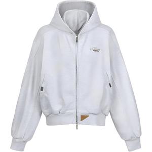 C2H4 Свитшот мужской белый хизер грей