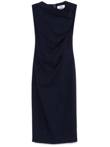 MSGM платье миди с драпировкой, синий