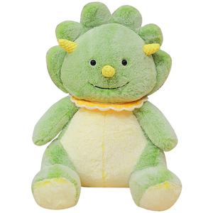 Милый маленький динозавр, тканевая кукла, плюшевая игрушка динозавр с мехом кролика Mocha duck, зеленый