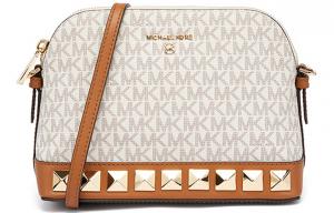 Сумка через плечо Charm PVC Dome ванильно-белая MICHAEL KORS