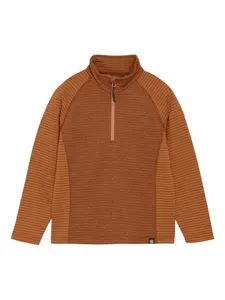 Флисовая толстовка в полоску COLOR KIDS, оранжевый
