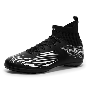 Детские футбольные бутсы с амортизацией ударов и износостойкостью D&W, черный