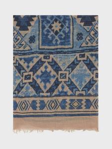 Шарф Raissa Geometric из чистой шерсти Gerard Darel, Indigo