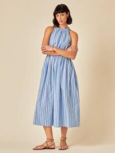 Платье миди Senna в полоску Nobody's Child, Blue/White