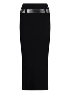 Вязаная юбка с украшениями Liu Jo, черный