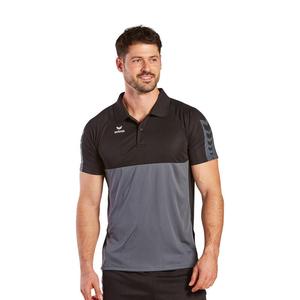 Рубашка-поло Erima, цвет grau/schwarz/schwarz