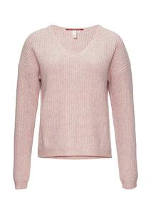 Тонкий вязаный свитер QS Sweater, темно-розовый