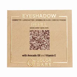 Тени для век с веганскими блестками - 112 взрыв Color Care Glitter - Brown Golden, 2 гр