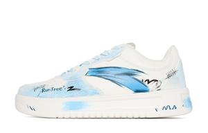 Расслабленные термоизолированные водонепроницаемые нескользящие низкие скейтборд кроссовки мужские ANTA, синий