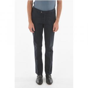 Синие хлопковые брюки Corneliani, Blue