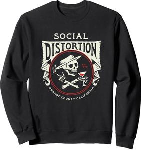 Официальная толстовка Social Distortion Skelly Circle, черная