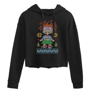 Худи с капюшоном Juniors' Rugrats Christmas Chucky Licensed Character, черный
