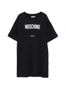 Футболка с принтом логотипа Moschino Kids, черный