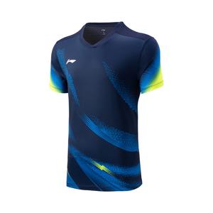 LINING Футболка для бадминтона унисекс sailor blue