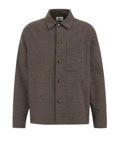 WE Fashion Рубашка на пуговицах Regular fit в коричневом цвете