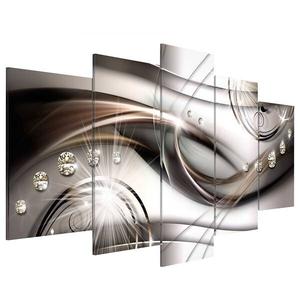 Картина из акрилового стекла Artgeist Brown Glitter, 50 см цвет silber/gold