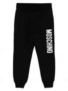 Спортивные брюки с логотипом Moschino Kids, черный
