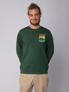 Толстовка wat? Apparel Good Vibe, цвет bottle green