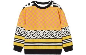 Детская толстовка Burberry, цвет Acid yellow