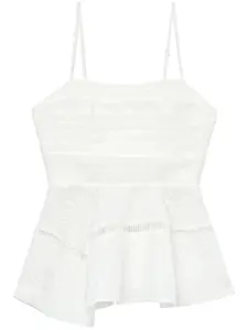 Жаккардовый топ Cinque Aje, белый