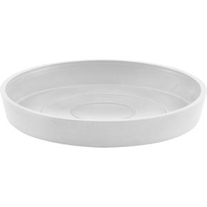 Подставка под горшок Круглая 15 Белая для использования внутри и снаружи: морозоустойчивая, ударопрочная и светостойкая Ecopots, белый