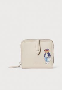 Кошелек Polo Ralph Lauren POLO BEAR LEATHER COMPACT WALLET, Cream/Off-White