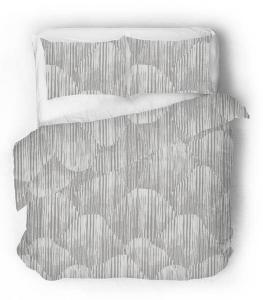 Сатиновое постельное белье waving woo Sense Eight, серый