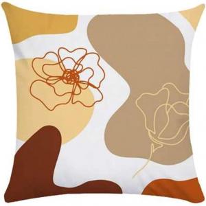 ZUIAI Декоративная наволочка Abstract Yellow Brown Geometric