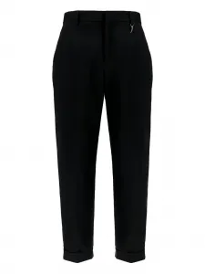 Брюки с манжетами Roberto Cavalli, черный