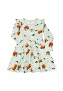 Платье mamma mu с расклешенными рукавами и длинными рукавами Geggamoja, Mint Stripe