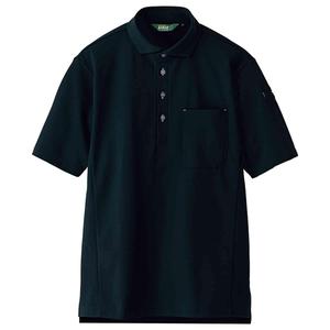 Поло AITOZ AZ50013 010 6L из эластичного эко-материала с коротким рукавом (унисекс) для весны и лета, черное