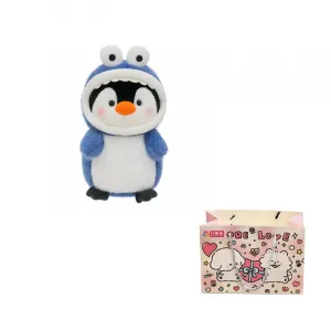 Плюшевая игрушка Fat Fat Dragon Happiness Penguin Transforms Into Shark Doll высотой 30см/40см/50см/60см PANGPANGLONG, Shark Penguin[синий]
