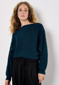 Джемпер Apricot CABLE STRIPE BATWING ARAN, Teal