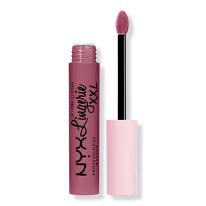 Жидкая матовая помада Lip Lingerie XXL, стойкая NYX Professional Makeup, Unlaced (muted pink)