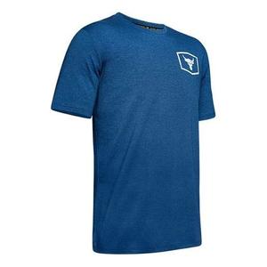 Футболка men's ua rock sports training short sleeve blue Under Armour, синий