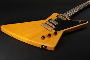 Gibson Custom Shop Заказной 58 Korina Explorer с черной накладкой Античный натуральный Murphy Lab Сильно состаренный