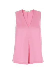 Топ без рукавов с V-образным вырезом Jucca, розовый