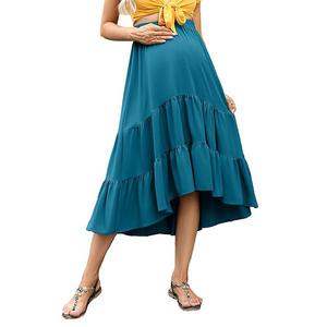 Женское платье-юбка макси для беременных с цветочным принтом Seoria, Dark Green