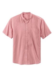 Рубашка с коротким рукавом HIS, коралловый