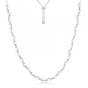 Apm Monaco Серебряное колье 925 пробы