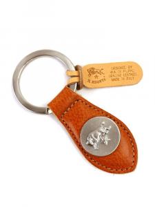Брелок-кончо из кожи IL BISONTE с медальоном