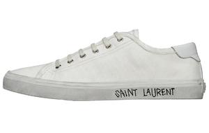 Кроссовки Malibu со шнуровкой и потертостями Saint Laurent