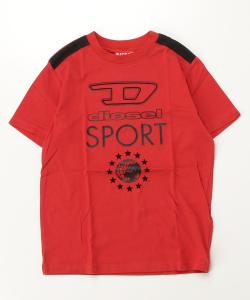 Детская футболка с коротким рукавом и логотипом бренда DIESEL