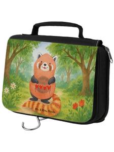 Mr. & Mrs. Panda Косметичка с изображением красной панды, без слогана, белого цвета