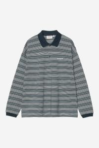 Женская футболка-поло Largo в полоску Carhartt, синий