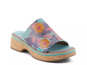 Сандалии L'Artiste Aldina Sandal, светло-голубой/мультиколор