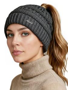 Neverless Шапка '36928' в темно-сером цвете